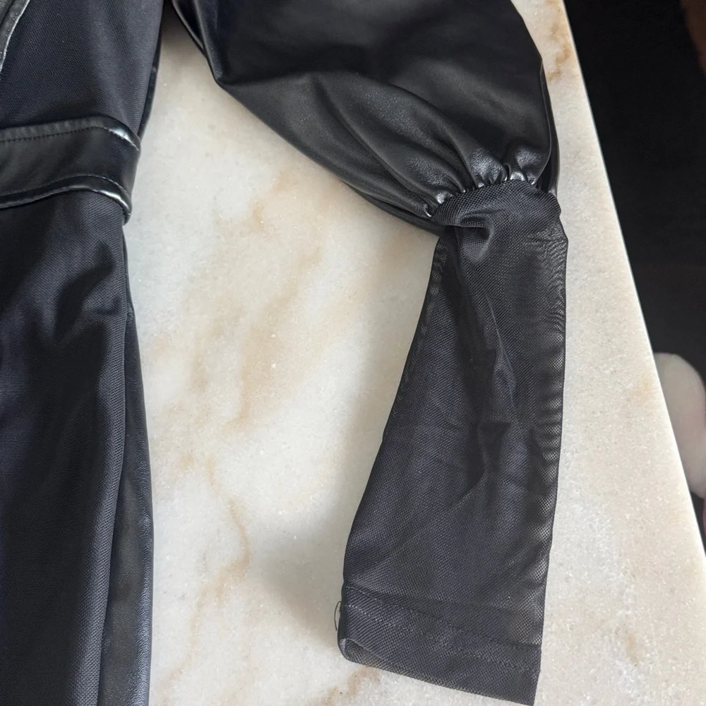 Goth glam pu dress xs small - Picture 3 of 12